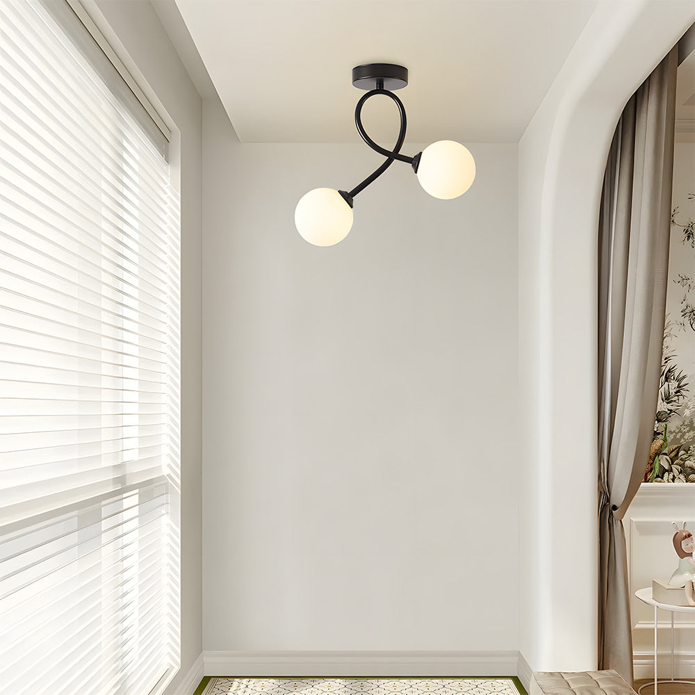 Lámpara de Techo de Vidrio Creativa, Iluminación Moderna para Pasillo, Diseño Elegante y Materiales Duraderos 6