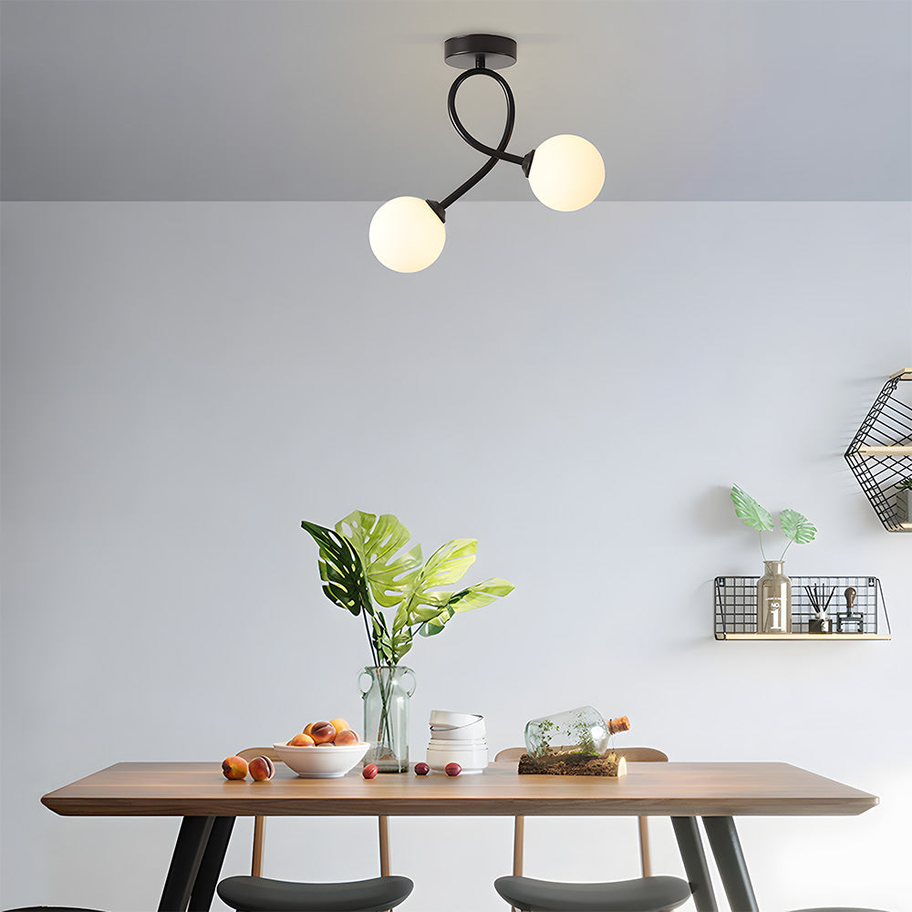 Lámpara de Techo de Vidrio Creativa, Iluminación Moderna para Pasillo, Diseño Elegante y Materiales Duraderos 7