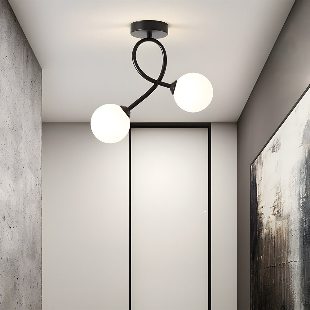 Lámpara de Techo de Vidrio Creativa, Iluminación Moderna para Pasillo, Diseño Elegante y Materiales Duraderos 8