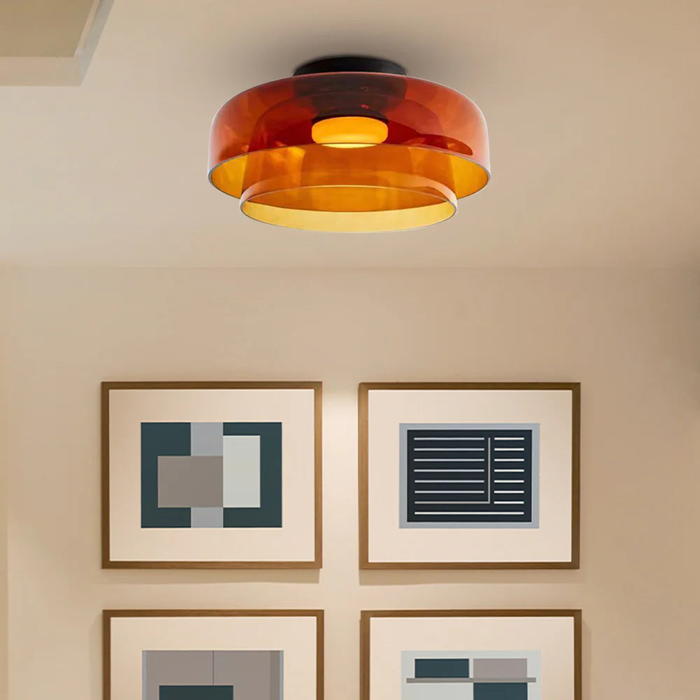 Lámpara de Techo de Vidrio Creativa de Diseño Nórdico – Estilo Medieval, Varios Tamaños 7