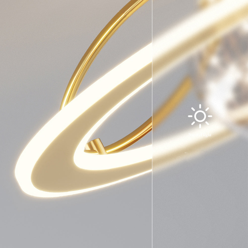 Lámpara de Techo de Vidrio Estrellado Moderna en Dorado – Diseño Contemporáneo y Elegante 3