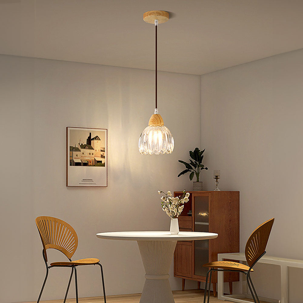 Lámpara de Techo de Vidrio Minimalista para Comedor, Iluminación Moderna y Sofisticada 7