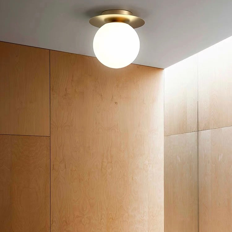 Lámpara de Techo de Vidrio Moderna para Pasillo – Iluminación Elegante y Estilizada 1