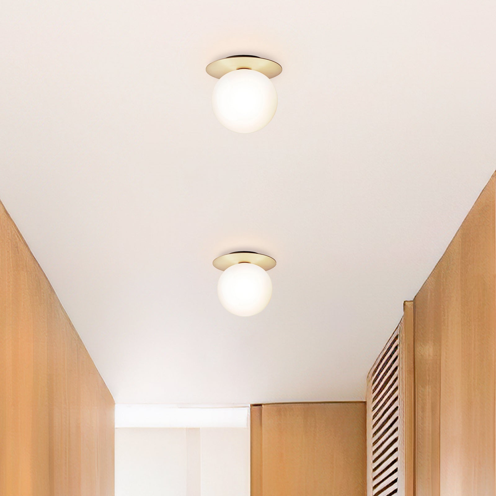 Lámpara de Techo de Vidrio Moderna para Pasillo – Iluminación Elegante y Estilizada 3