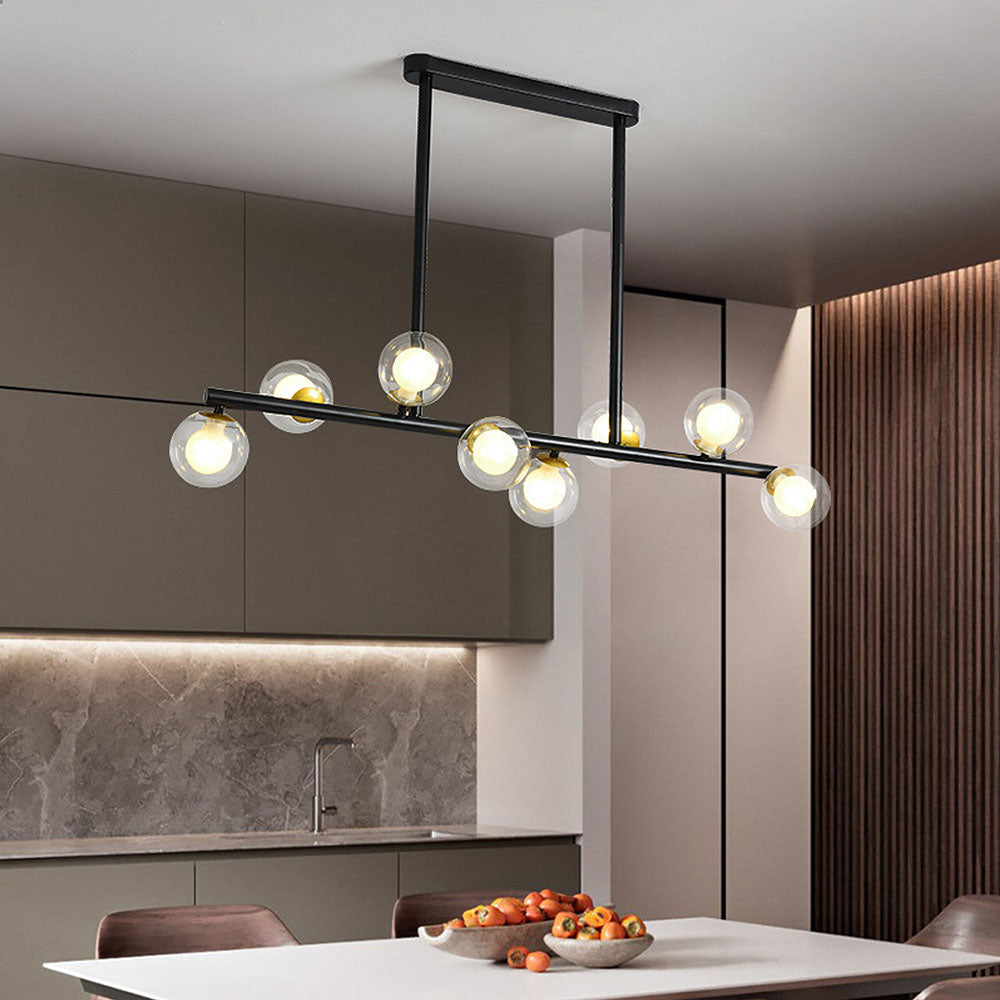 Lámpara de Techo de Vidrio Nórdica para Cocina - Diseño Minimalista con 6/8/10 Luces 1