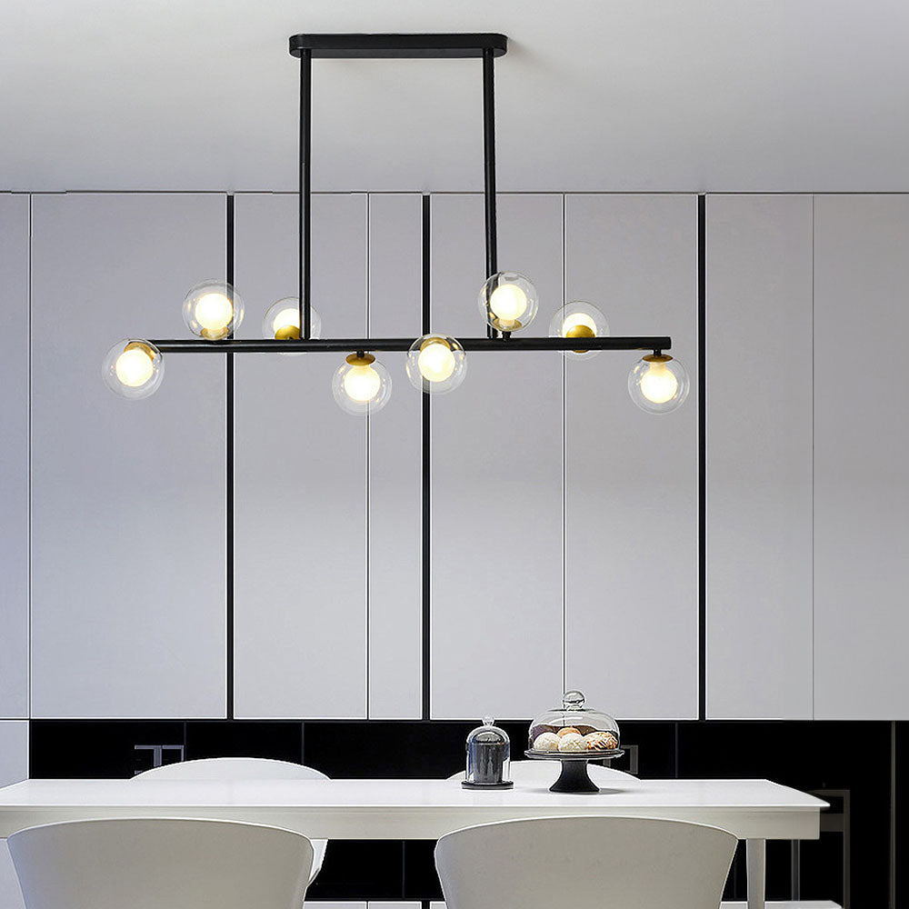 Lámpara de Techo de Vidrio Nórdica para Cocina - Diseño Minimalista con 6/8/10 Luces 3