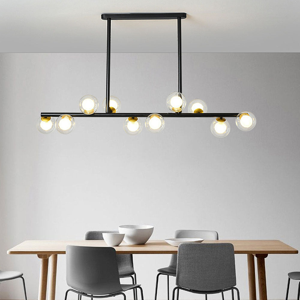 Lámpara de Techo de Vidrio Nórdica para Cocina - Diseño Minimalista con 6/8/10 Luces 6