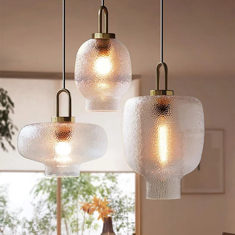 Lámparas Colgantes Modernas de Vidrio Esmerilado para Decoración Interior 4