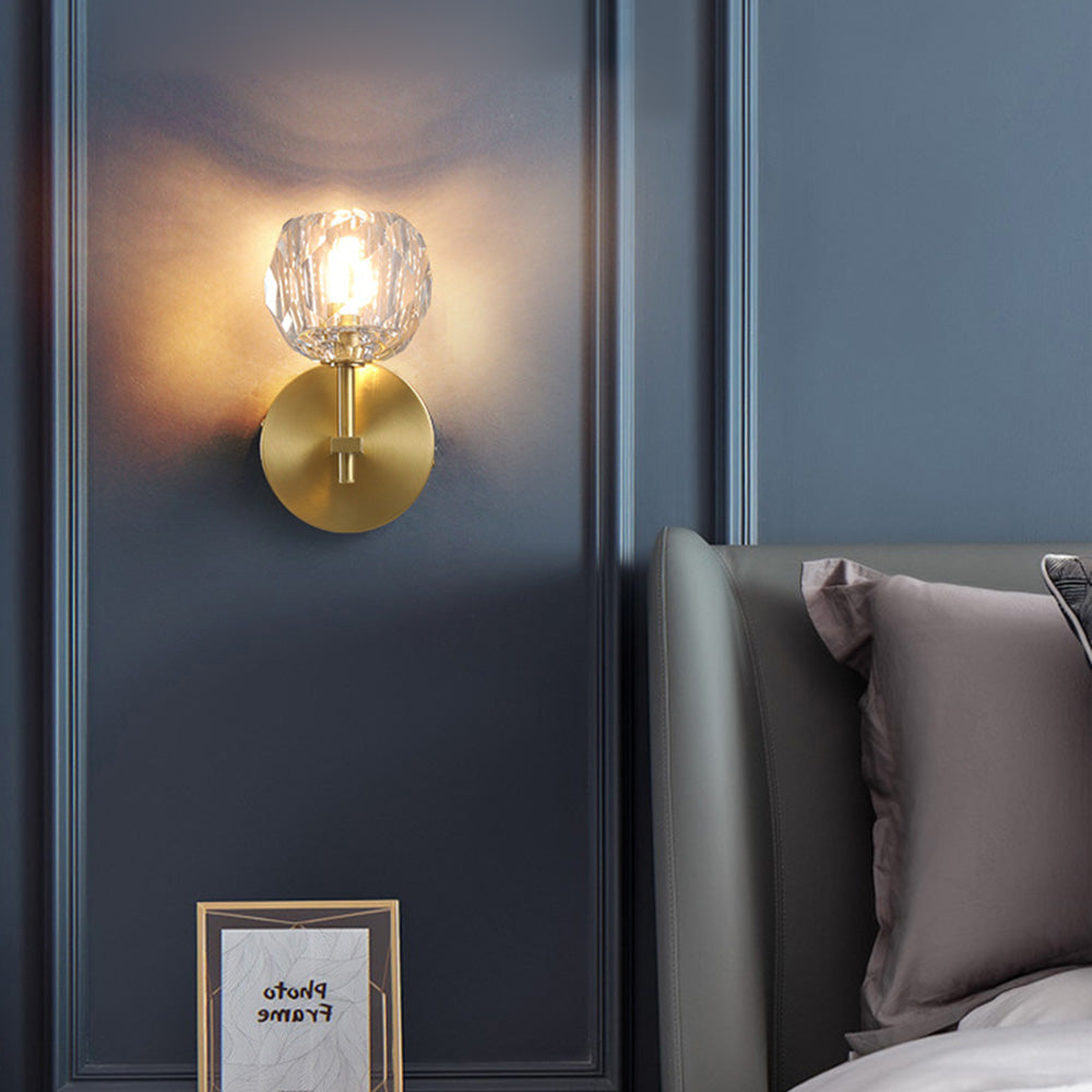 Lámparas de Pared LED Modernas de Cristal Dorado para Salón y Dormitorio 0