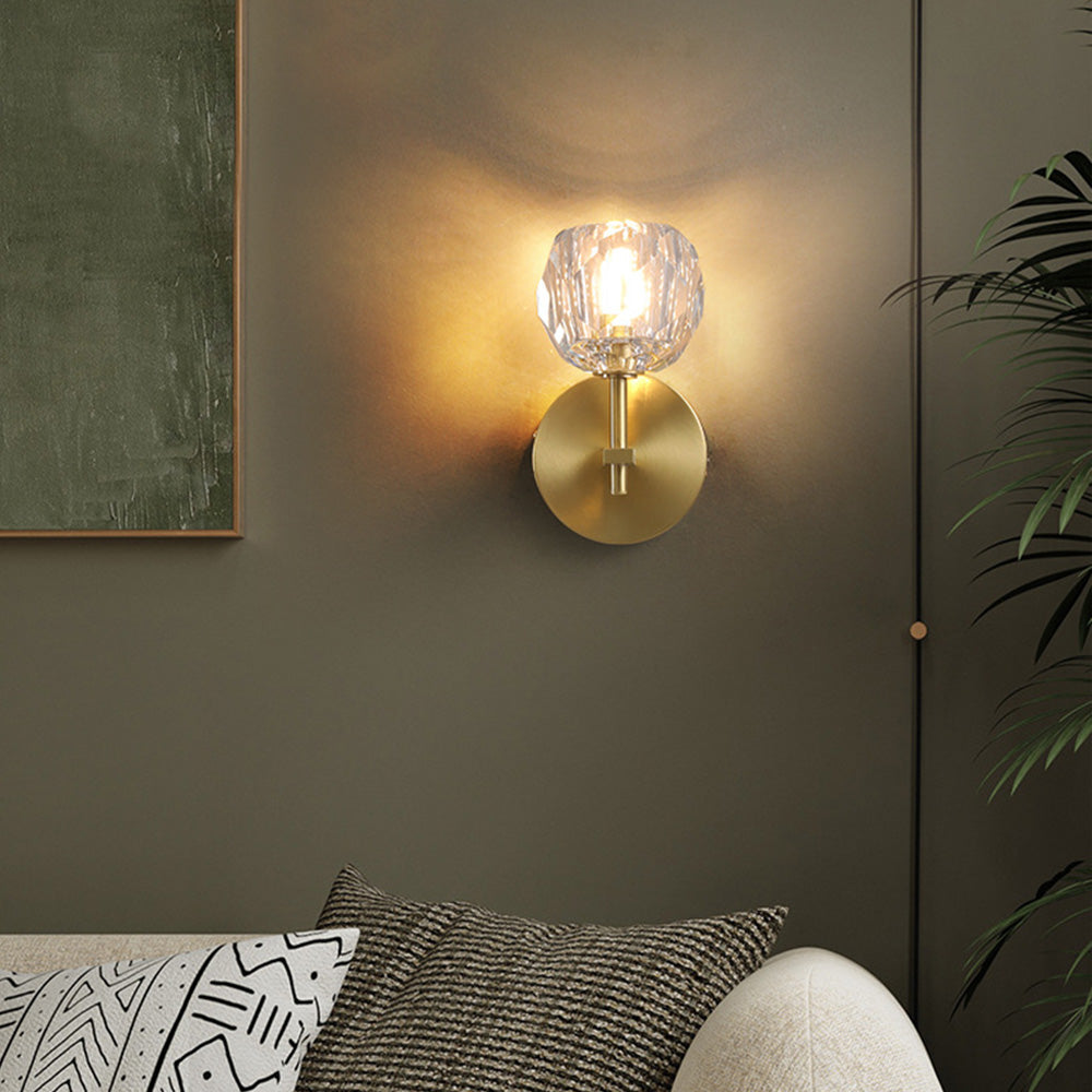 Lámparas de Pared LED Modernas de Cristal Dorado para Salón y Dormitorio 1