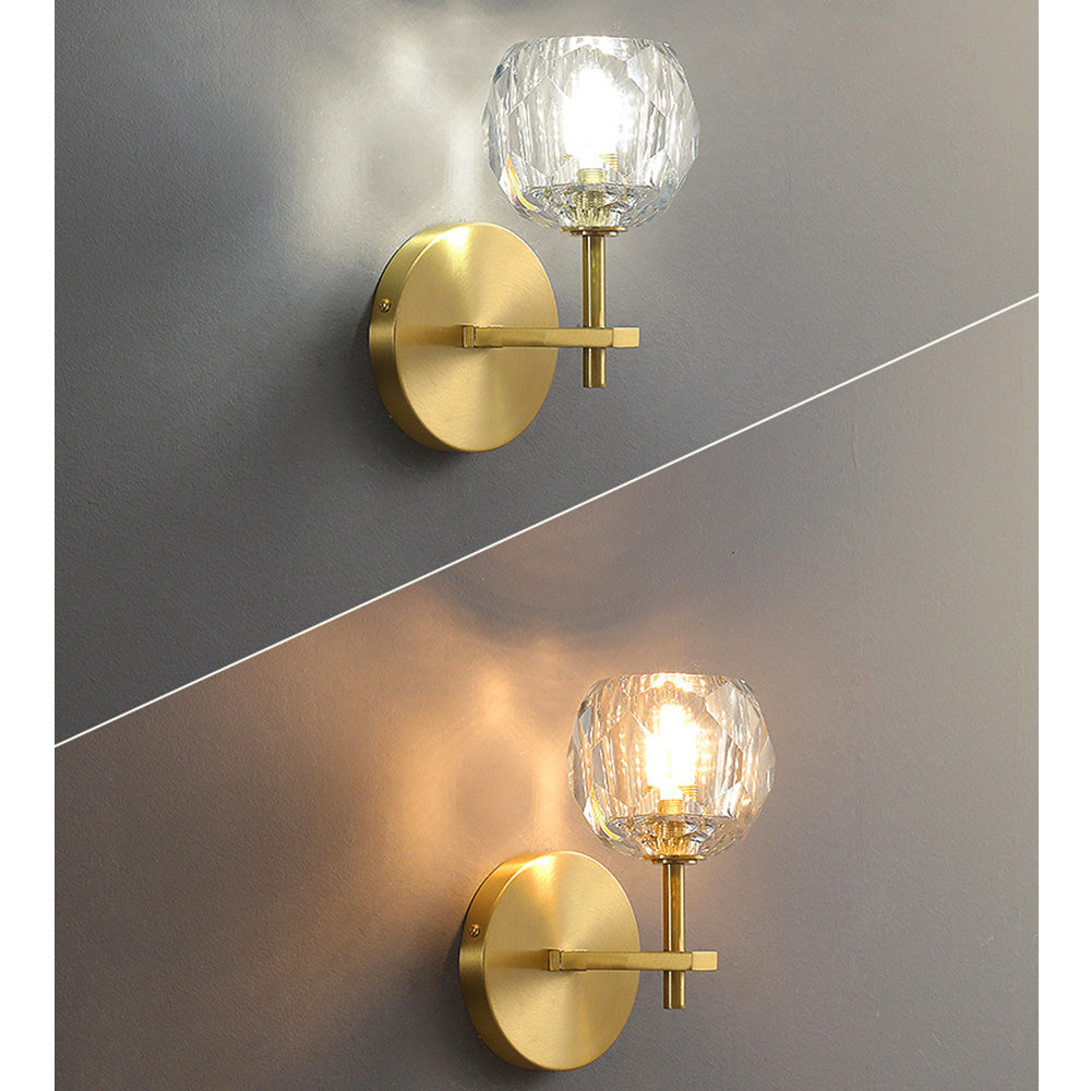 Lámparas de Pared LED Modernas de Cristal Dorado para Salón y Dormitorio 3