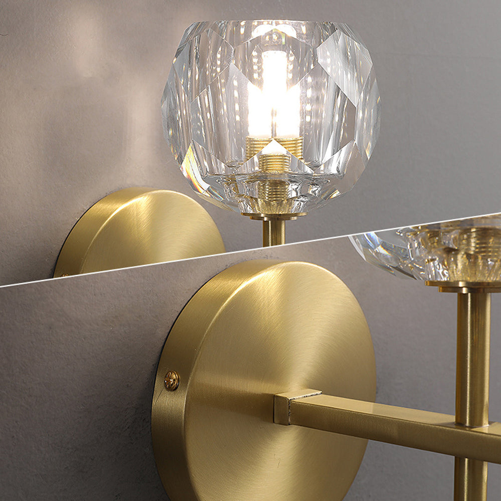 Lámparas de Pared LED Modernas de Cristal Dorado para Salón y Dormitorio 5