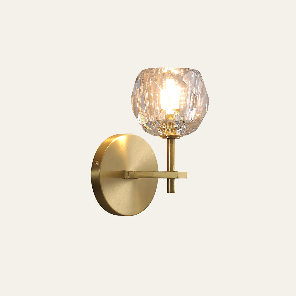 Lámparas de Pared LED Modernas de Cristal Dorado para Salón y Dormitorio 8