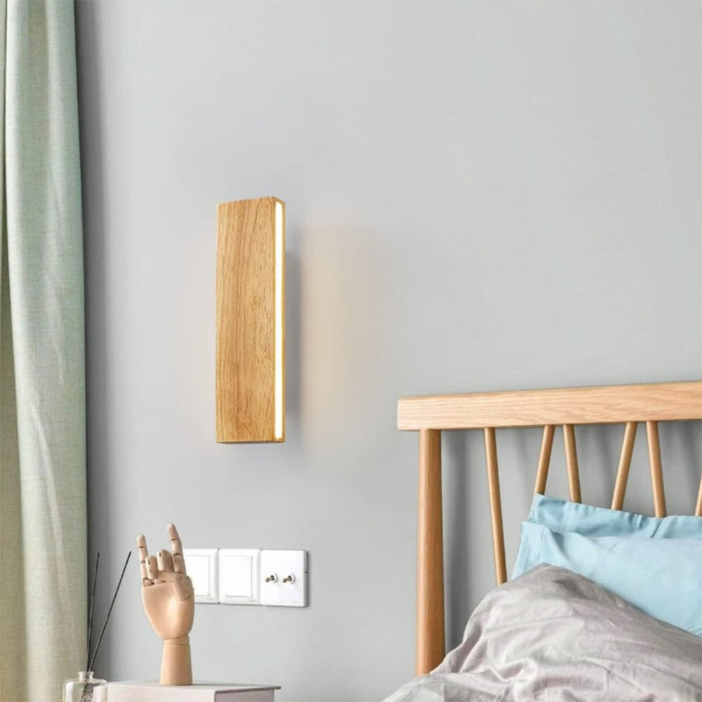 Lámparas de Pared LED de Madera con Cabeza Rotativa para Iluminación Moderna y Eficiente en Pasillos 0