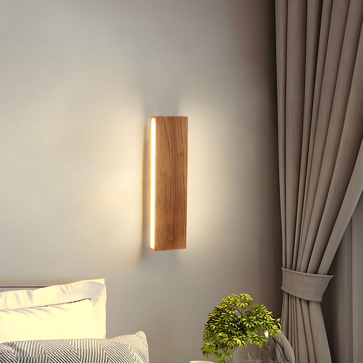 Lámparas de Pared LED de Madera con Cabeza Rotativa para Iluminación Moderna y Eficiente en Pasillos 1