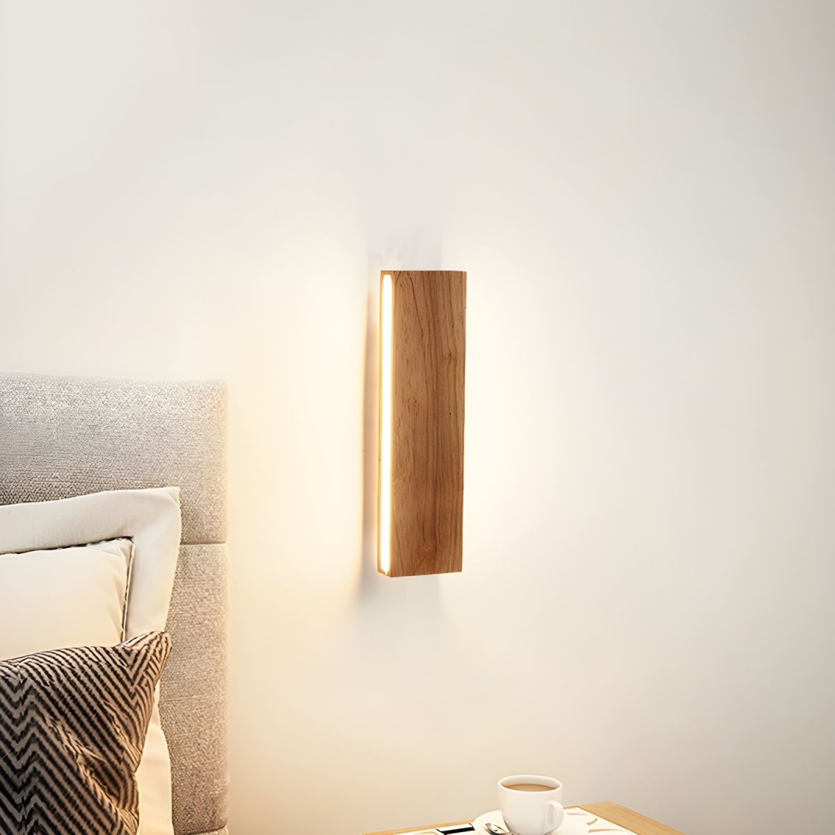 Lámparas de Pared LED de Madera con Cabeza Rotativa para Iluminación Moderna y Eficiente en Pasillos 2
