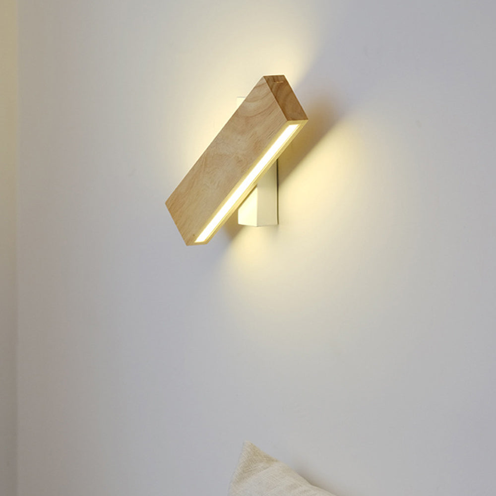 Lámparas de Pared LED de Madera con Cabeza Rotativa para Iluminación Moderna y Eficiente en Pasillos 4