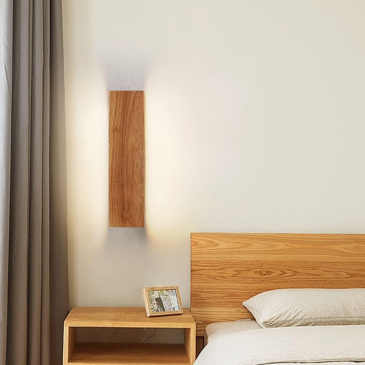 Lámparas de Pared LED de Madera con Cabeza Rotativa para Iluminación Moderna y Eficiente en Pasillos 9