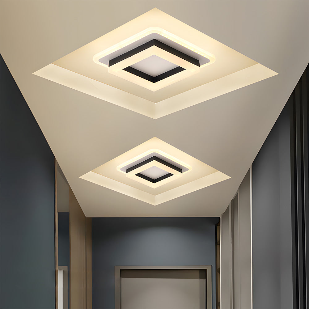 Lámparas de Techo LED Cuadradas para Pasillo - Iluminación Moderna y Eficiente 3