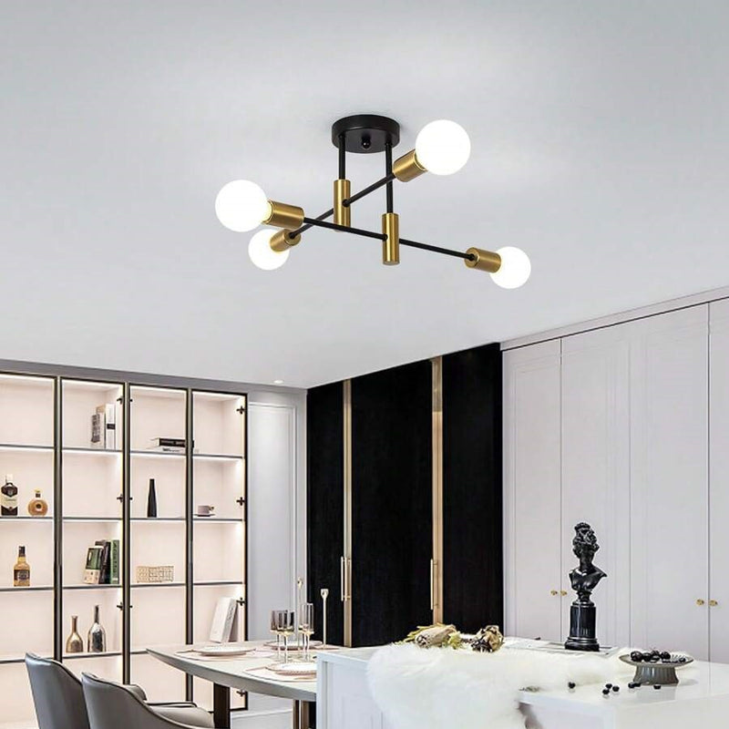 Lámparas de Techo Modernas Nórdicas Negras con Diseño Elegante y Eficiente Iluminación 2