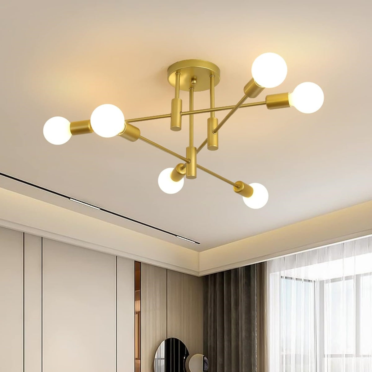 Lámparas de Techo Modernas Nórdicas Negras con Diseño Elegante y Eficiente Iluminación 9