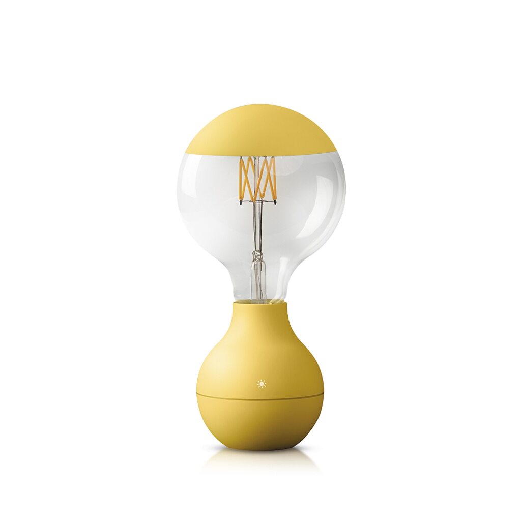 Lámpara de mesa recargable Kapriola – en amarillo