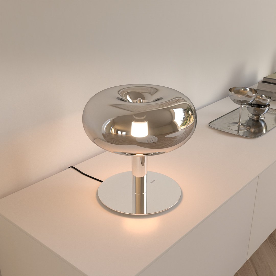 Lámpara de mesa seta de cristal Maluna – vista principal