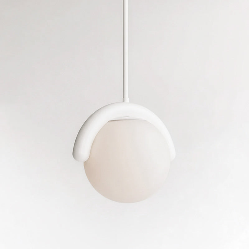 Lámpara araña lineal Bucle – blanco, 1 luz · 28 cm