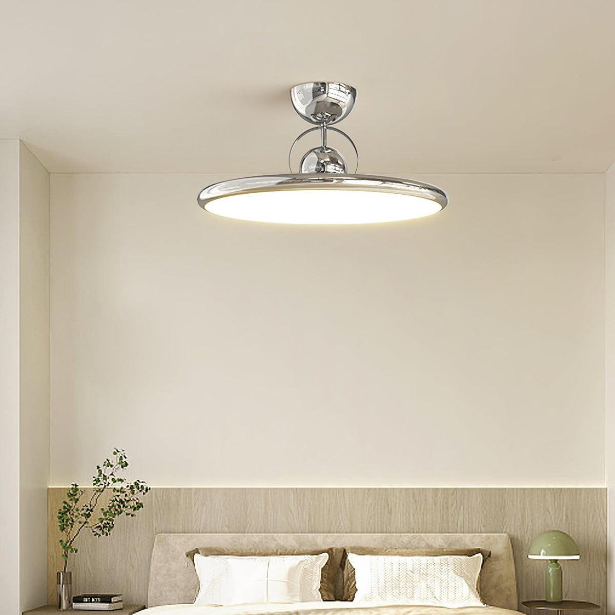 Lámpara de techo LED Eclipa en un dormitorio colorido – imagen 5