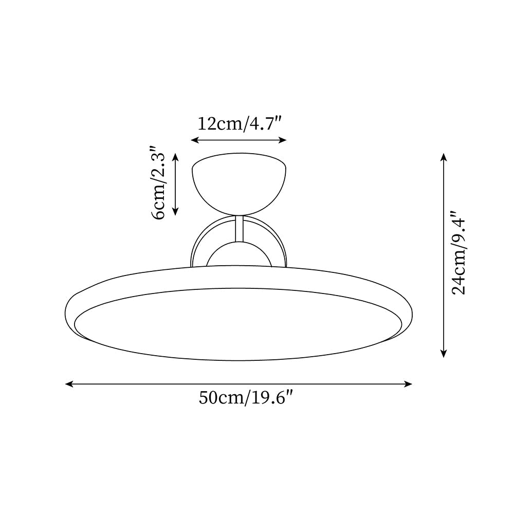 Lámpara de techo LED Eclipa – medidas