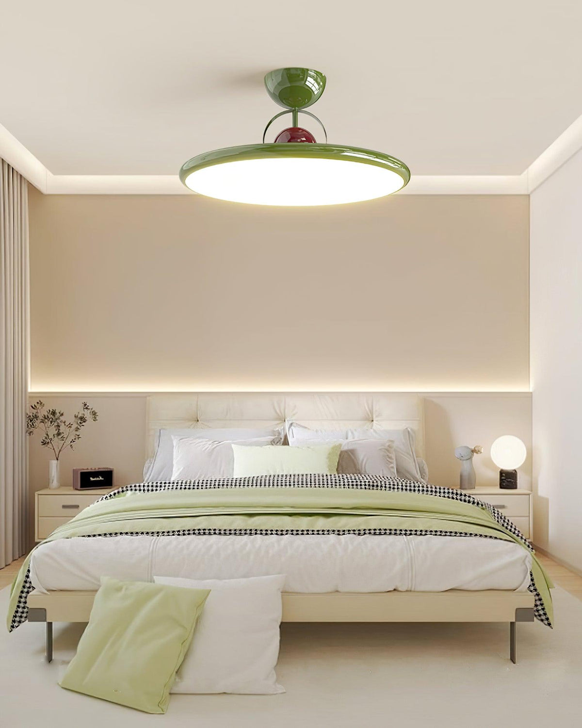 Lámpara de techo LED Eclipa en un dormitorio colorido – imagen 6