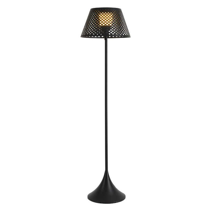 Fibrana - Lámpara de Pie Solar de Exterior con Pantalla Tejida LED
