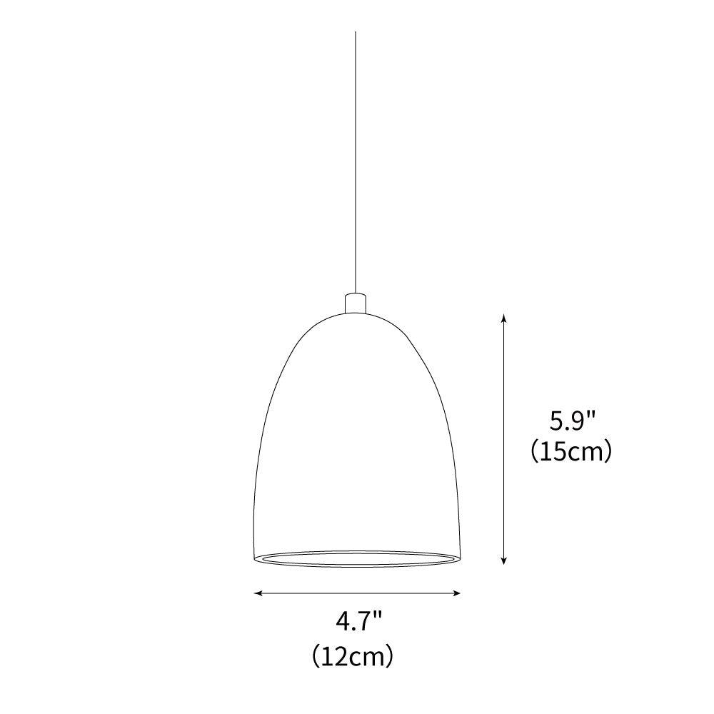 Lámpara colgante de travertino Pedrela sobre una isla de cocina – imagen 3