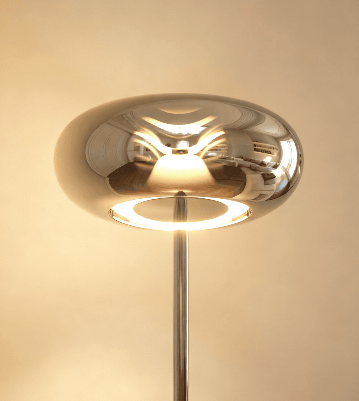 Lámpara de pie LED Rocela en un salón acogedor – imagen 8