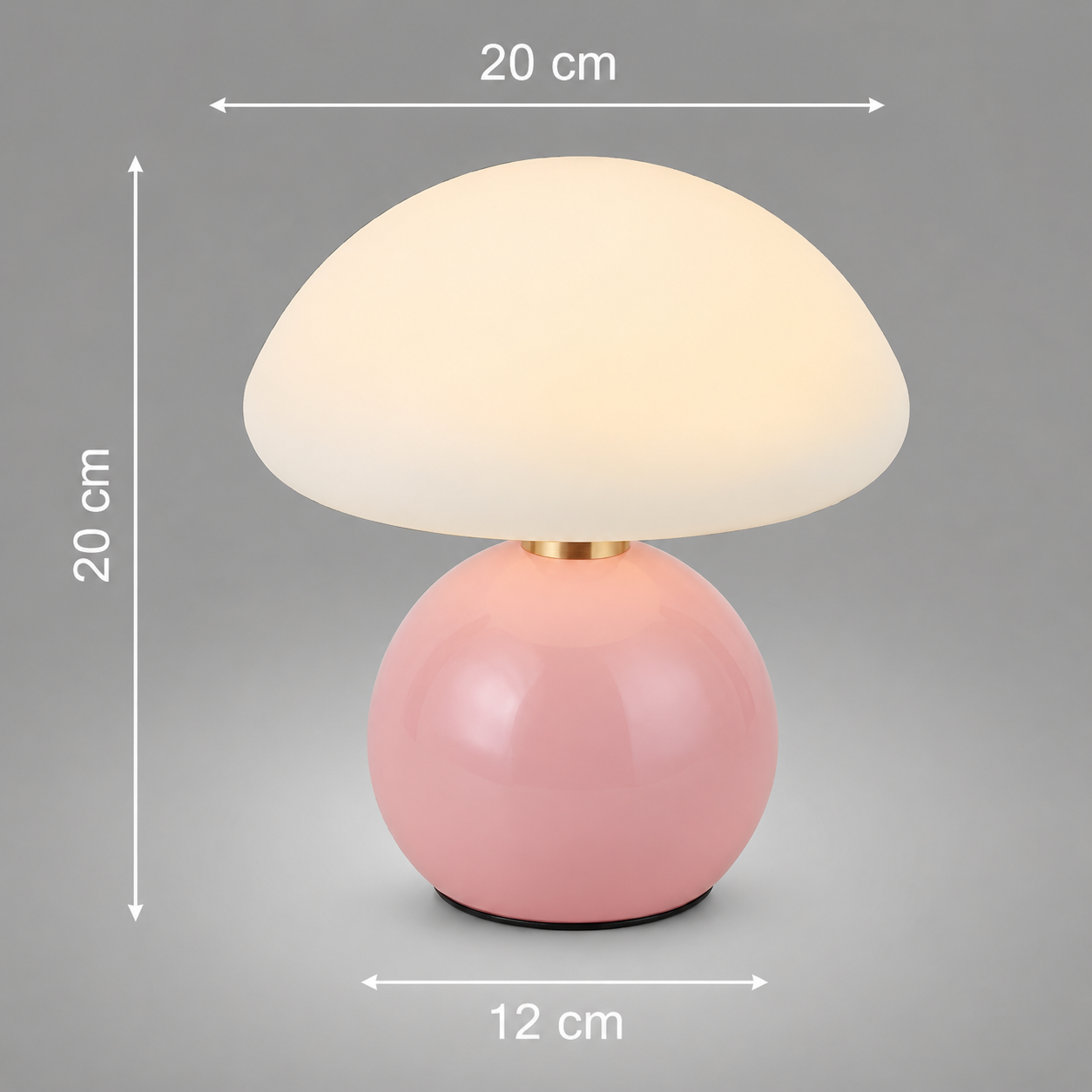 LunaCrema - Lámpara de Mesa Moderna Iluminación Cálida y Estilo