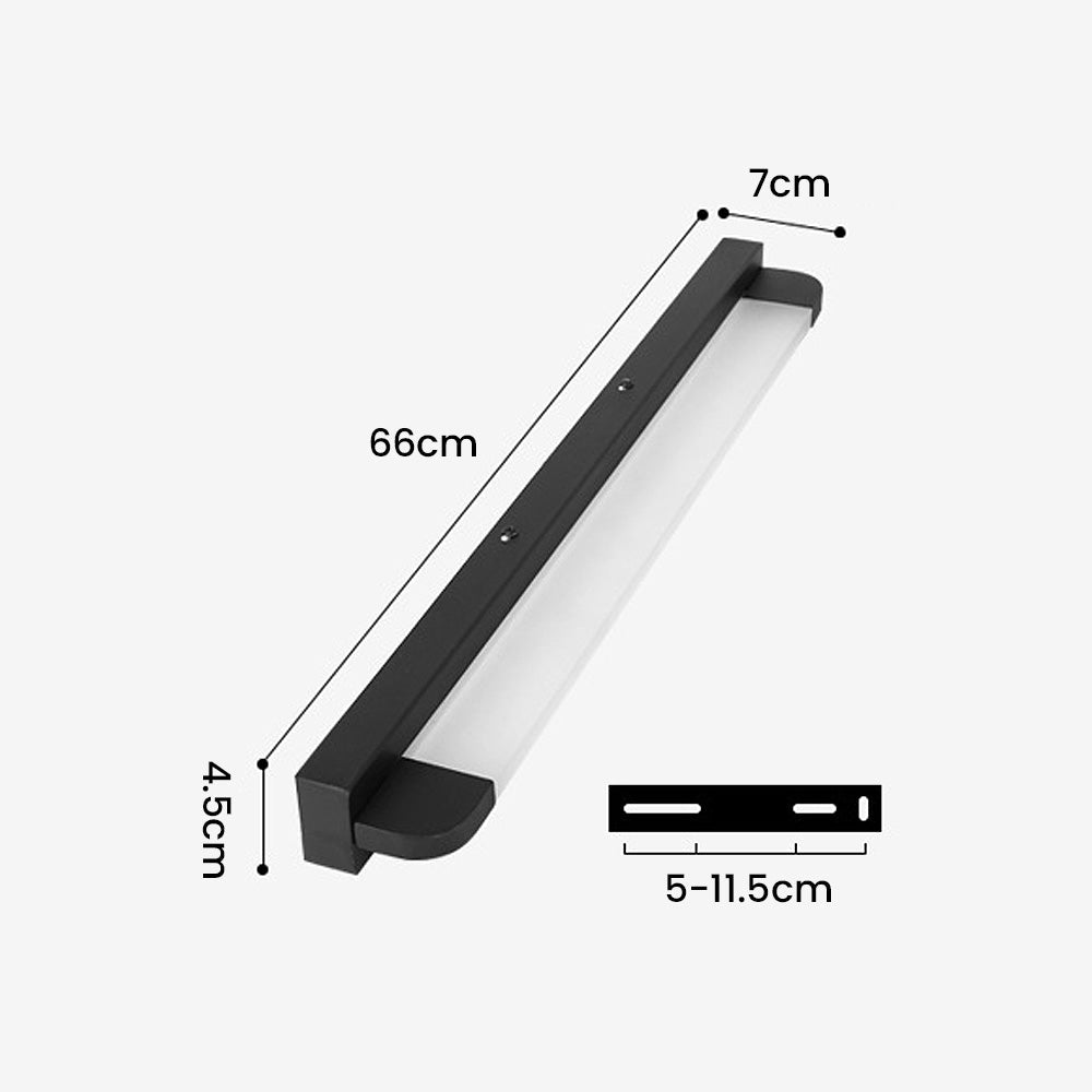 Luz de Pared LED Minimalista de Hierro Blanco para Baño y Sala - Iluminación Eficiente y Moderna 3