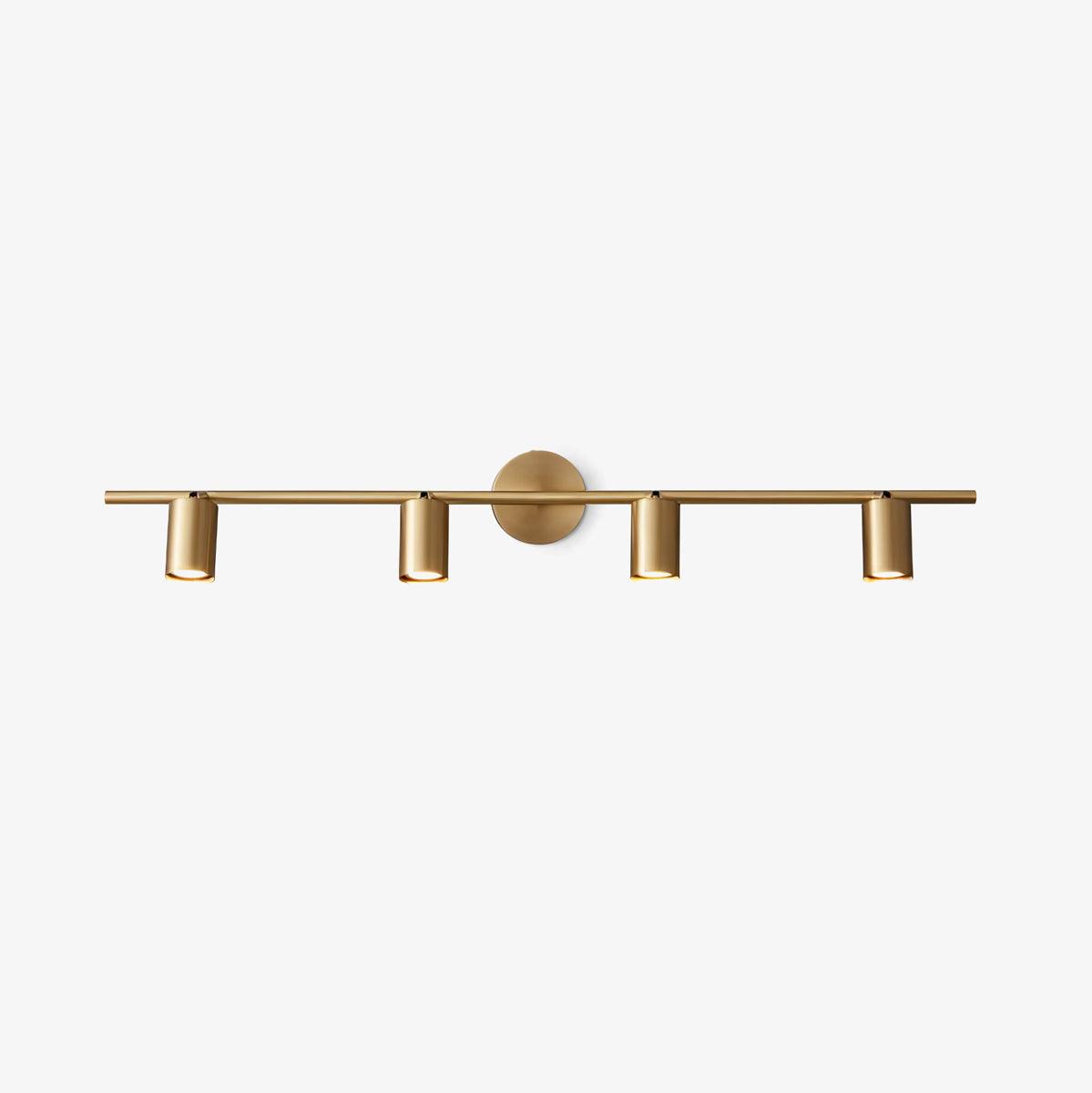 Luz de Pared Spot Rotativa de Cobre con Cabezas LED – Iluminación Interior Ajustable 1