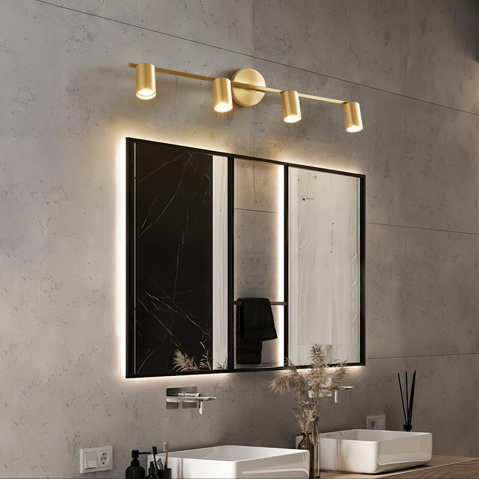 Luz de Pared Spot Rotativa de Cobre con Cabezas LED – Iluminación Interior Ajustable 2