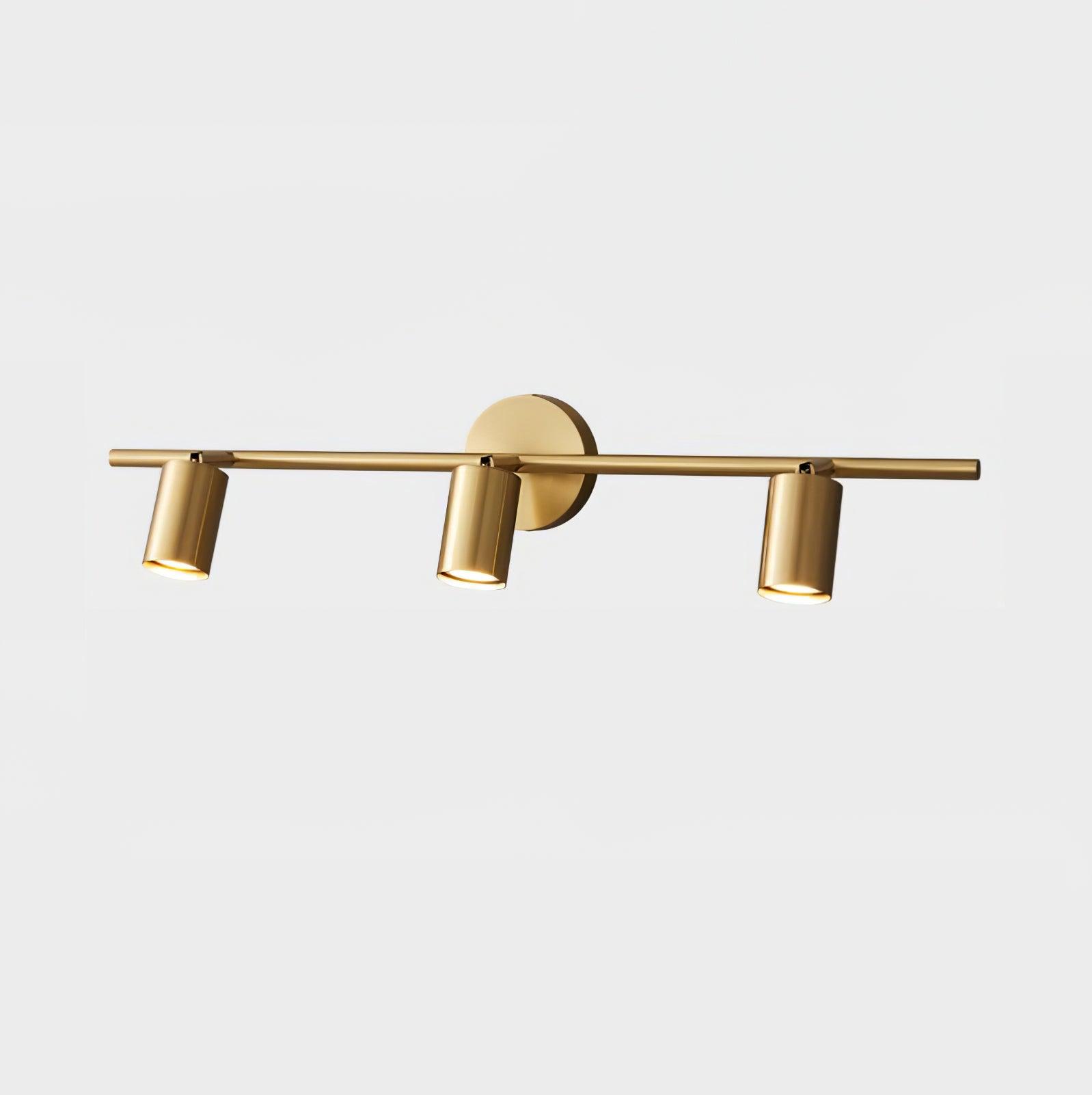 Luz de Pared Spot Rotativa de Cobre con Cabezas LED – Iluminación Interior Ajustable 9