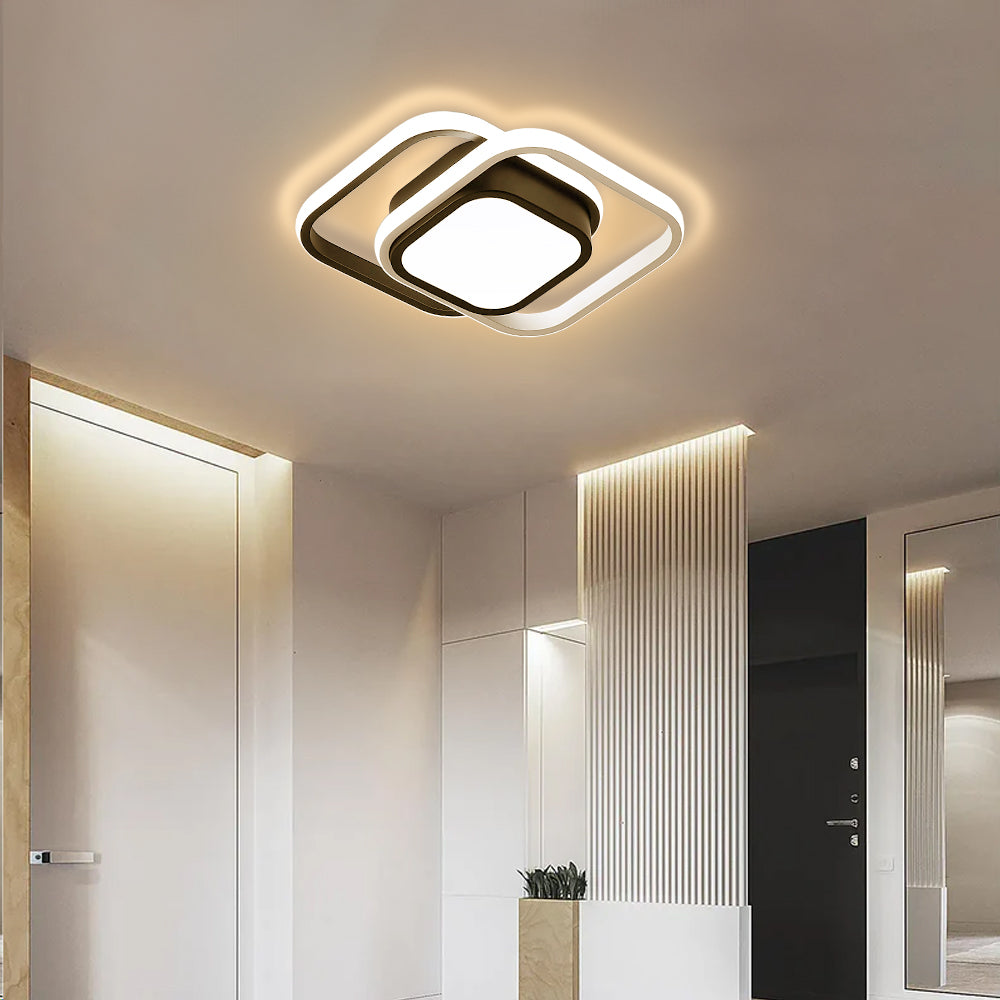 Luz de Techo Cuadrada LED de Acrílico para Sala de Estar – Iluminación Moderna y Eficiente 4