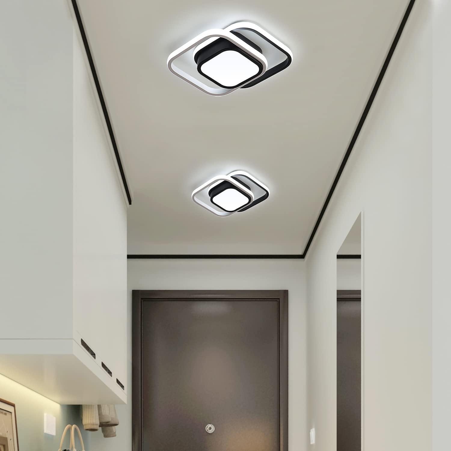 Luz de Techo Cuadrada LED de Acrílico para Sala de Estar – Iluminación Moderna y Eficiente 7