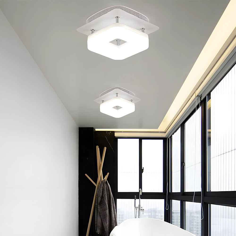 Luz de Techo LED Cuadrada Moderna de Acrílico para Pasillo 11