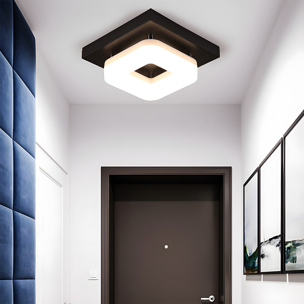 Luz de Techo LED Cuadrada Moderna de Acrílico para Pasillo 7