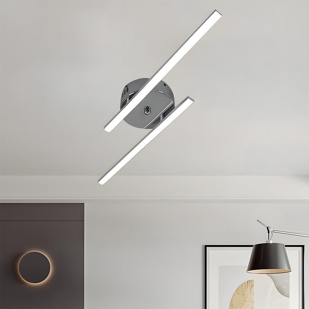 Luz de Techo LED de Diseño Moderno con Líneas Paralelas para Dormitorio 0