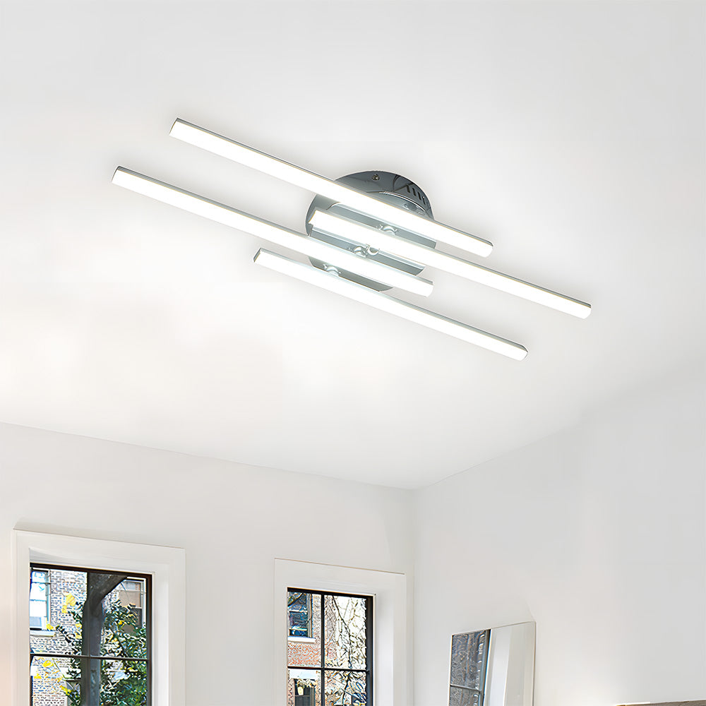 Luz de Techo LED de Diseño Moderno con Líneas Paralelas para Dormitorio 12