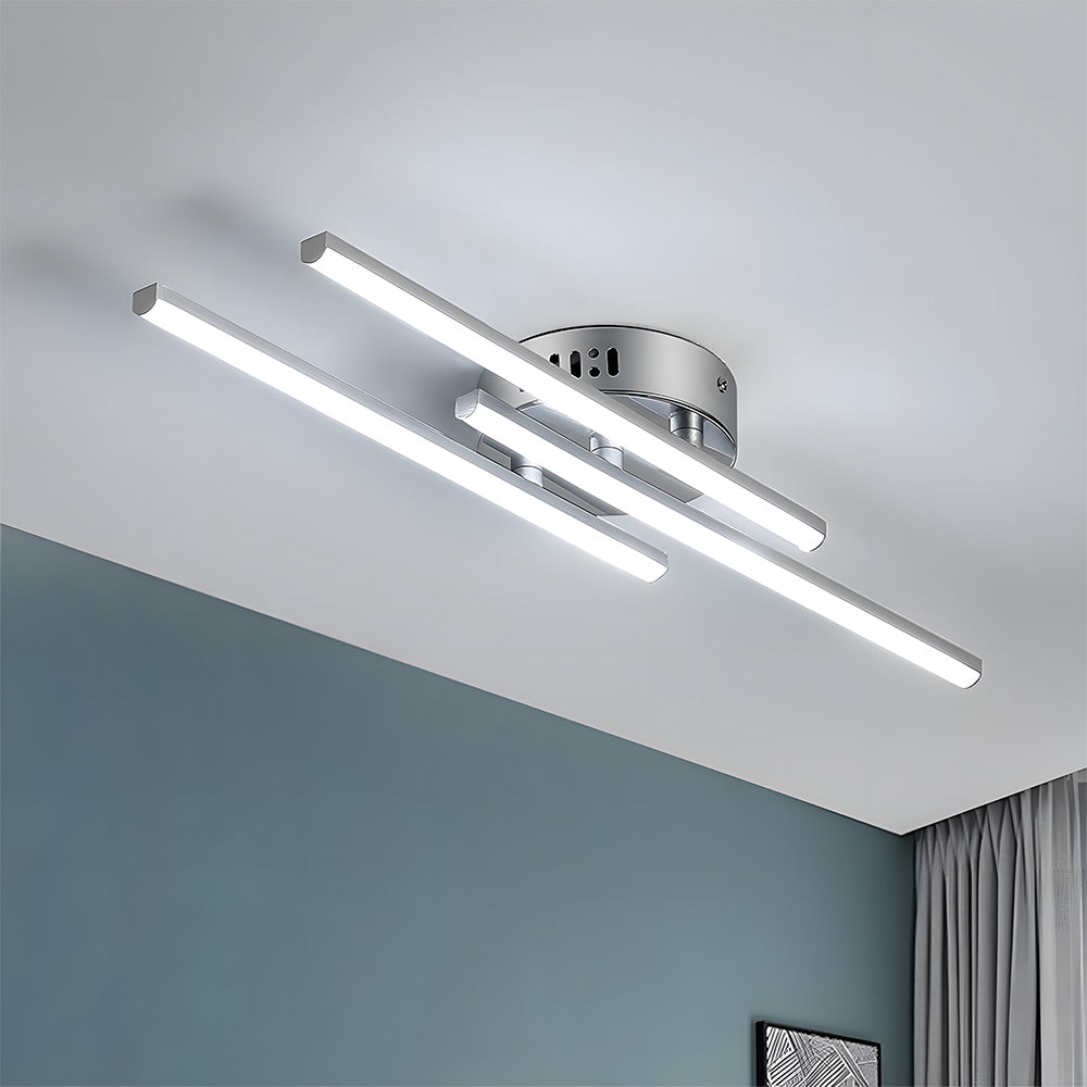 Luz de Techo LED de Diseño Moderno con Líneas Paralelas para Dormitorio 1