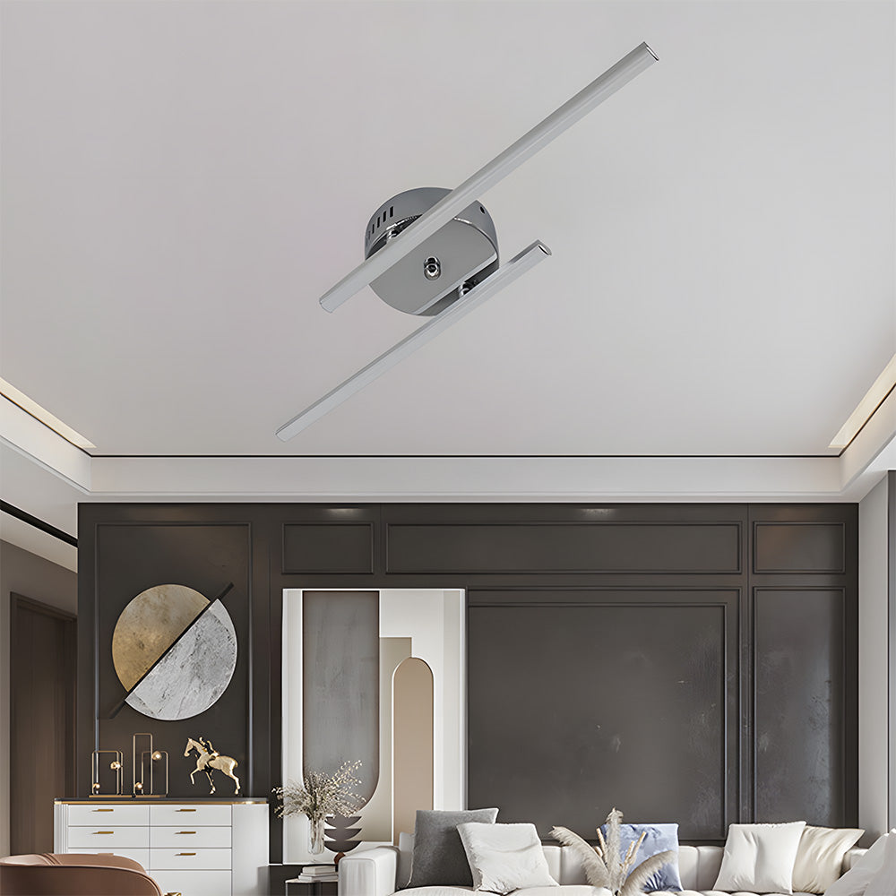 Luz de Techo LED de Diseño Moderno con Líneas Paralelas para Dormitorio 2