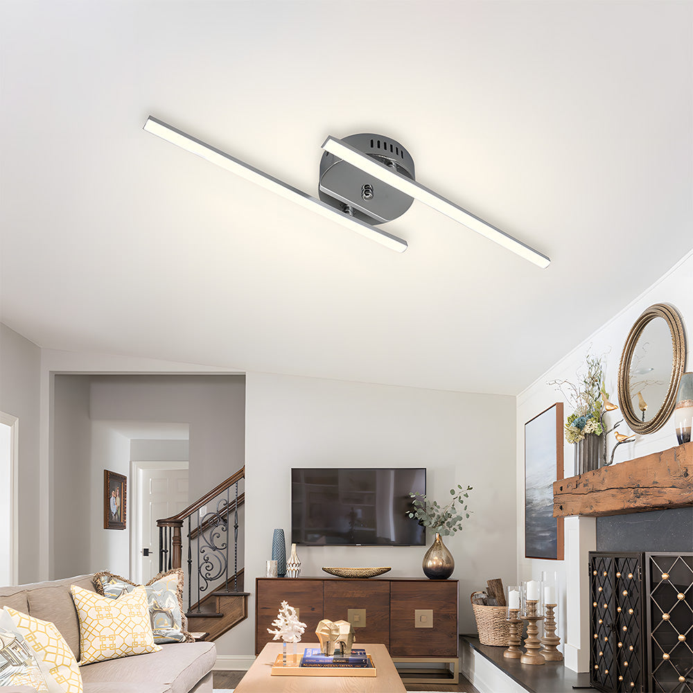 Luz de Techo LED de Diseño Moderno con Líneas Paralelas para Dormitorio 3