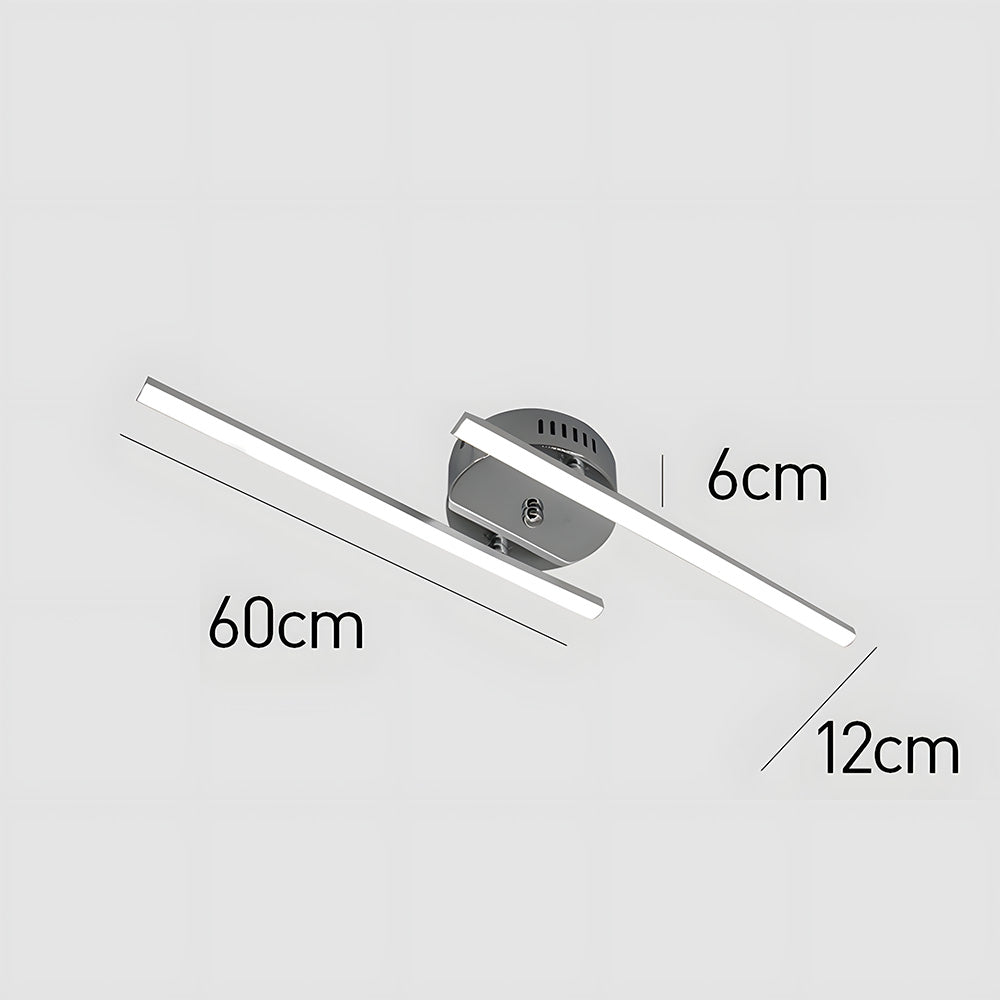 Luz de Techo LED de Diseño Moderno con Líneas Paralelas para Dormitorio 4
