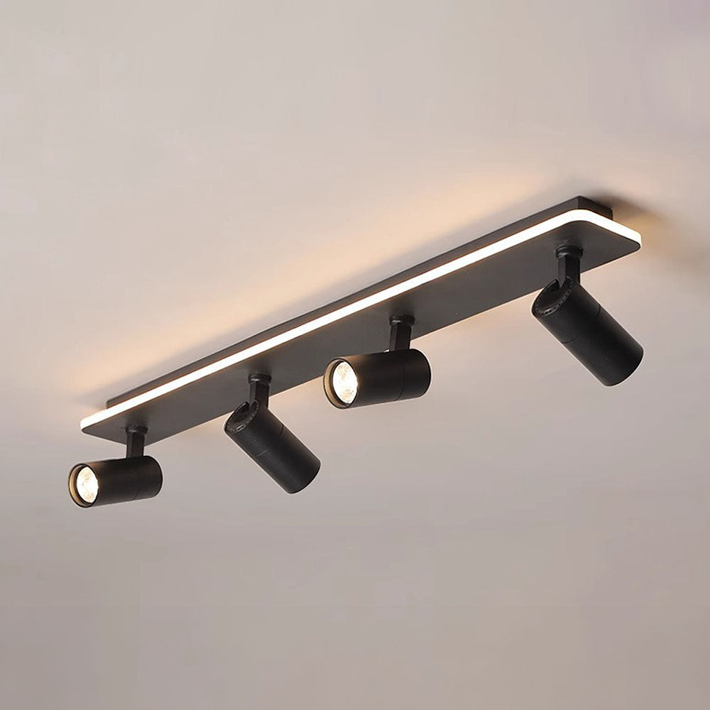 Luz de Techo Simple en Negro y Blanco para Cocina – Iluminación LED Eficiente 16